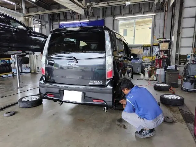 ホリデー車検　千葉NT店　スバル・ステラ　車検・整備【LA100F】【印西　我孫子　成田　白井　鎌ヶ谷　八千代　栄町の点検・整備はオートランナーへ！】