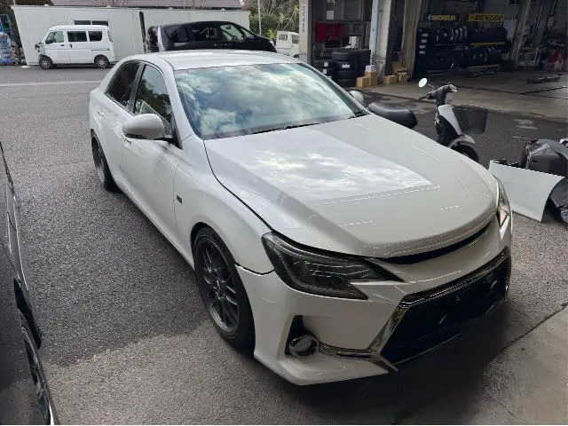 トヨタ　マークＸ　フロントバンパー交換【印西　我孫子　成田　白井　鎌ヶ谷　八千代　栄町　の点検・整備はオートランナーへ！】